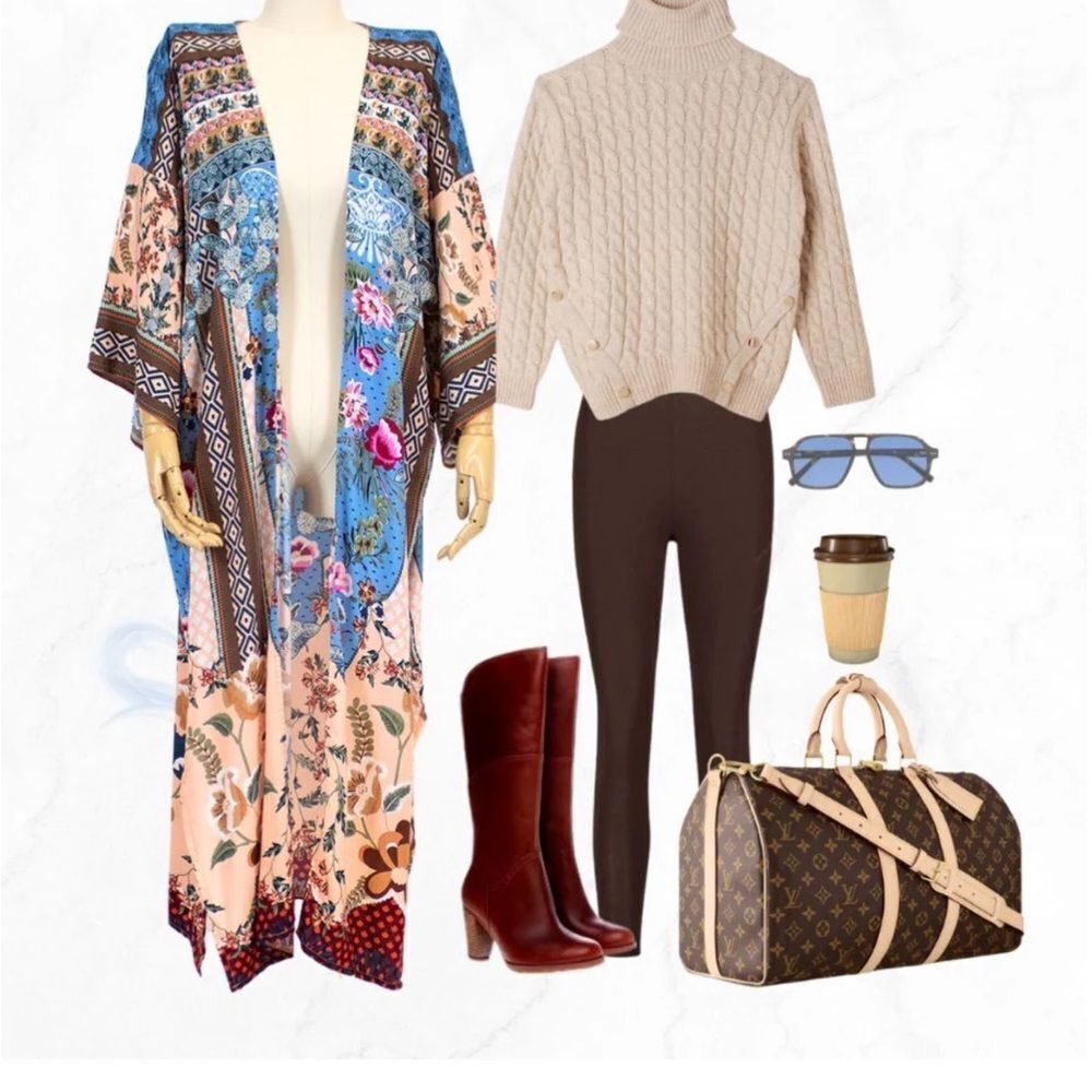 Floral Multicolor Kimono